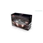 Berlinger Haus Metallic Rosegold Line wok fedővel, márvány bevonattal, metál külső bevonattal  30 cm BH-7100 