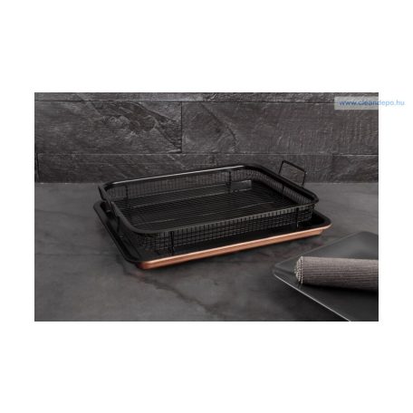 Berlinger Haus Metallic Rosegold Line tepsi titán bevonattal, sütőkosárral BH-7856