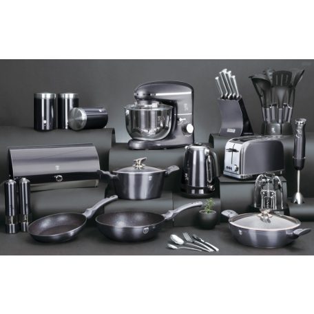 Berlinger Haus Metalic Line Carbon Collection Mély serpenyő fedővel 32 cm BH-7139 