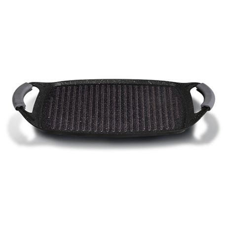 Berlinger Haus Carbon Pro Collection grill sütőlap márvány bevonattal, szilikon fogókkal 47 cm BH-6922