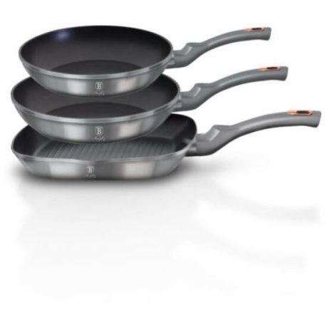 Berlinger Haus Moonlight Collection 3 részes serpenyő szett BH-6018F 