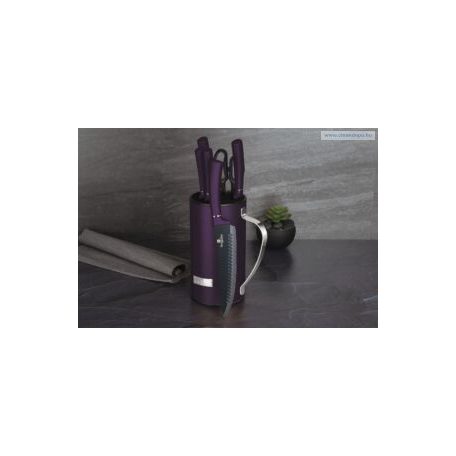 Berlinger Haus Purple Eclipse Collection 7 részes késkészlet tapadásmentes bevonattal, állvánnyal BH-2584