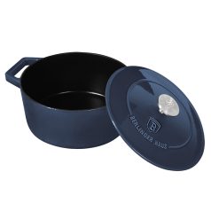   Berlinger Haus Metallic Aquamarine Line öntöttvas magas lábas fedővel, 20 cm BH-6521