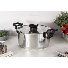   Berlinger Haus Silver Jewellery Collection rozsdamentes lábas fedővel fakanál tartó fedőgombbal 5,2 literes 