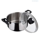 Berlinger Haus Silver Jewellery Collection rozsdamentes lábas fedővel fakanál tartó fedőgombbal 5,2 literes 