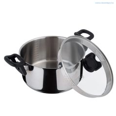   Berlinger Haus Silver Jewellery Collection rozsdamentes lábas fedővel fakanál tartó fedőgombbal 5,2 literes 