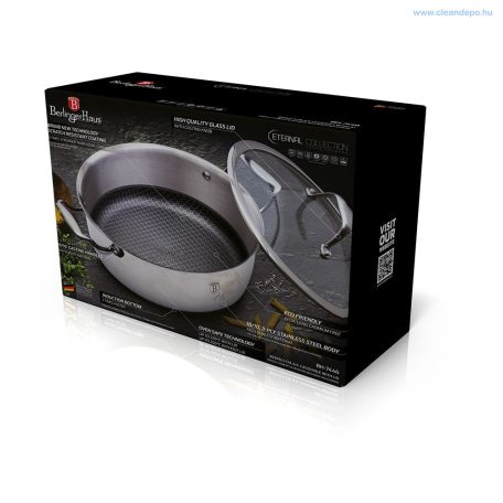 Berlinger Haus Eternal Collection rozsdamentes lábas fedővel 24 cm 4,5 Literes BH-8509