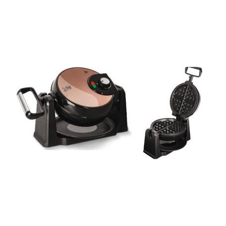 Berlinger Haus Metallic Rosegold Line forgatható gofrisütő titán bevonattal, állvánnyal BH-9451