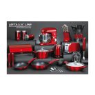 Berlinger Haus Metallic Burgundy Line 6 részes késkészlet tapadásmentes bevonattal, akácfa mágneses fali tartóval BH-2886