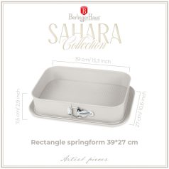   Berlinger Haus Sahara Collection kapcsos szögletes tortaforma titán bevonattal BH-7893 