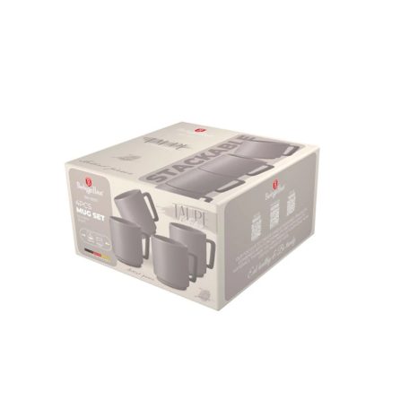 Berlinger Haus Taupe Collection 4 db-os kőedény bögrekészlet BH-10011