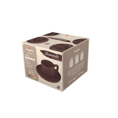 Berlinger Haus Leonardo Collection 4+4 részes kőedény eszpresszó készlet BH-10017