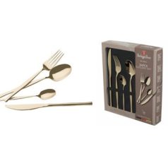   Berlinger Haus 6 személyes rozsdamentes acél evőeszköz készlet, pezsgő BH-3064