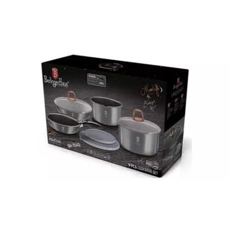 Berlinger Haus Moonlight Collection 9 részes edénykészlet titán bevonattal BH-7040