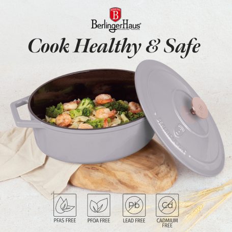 Berlinger Haus Taupe Collection Öntöttvas alacsony lábas 26 cm BH-6527 