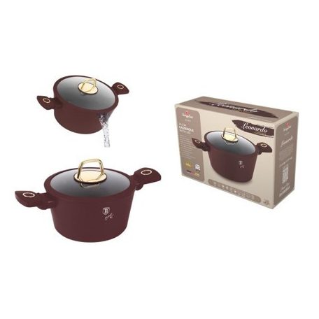 Berlinger Haus Leonardo Collection magas lábas titán bevonattal, fedővel  24 cm BH-8041