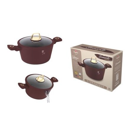 Berlinger Haus Leonardo Collection magas lábas titán bevonattal, fedővel 28 cm BH-8042