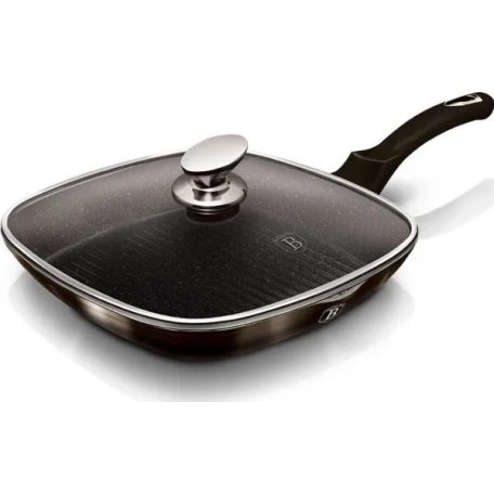 BH-6612 GRILL SERP.+FEDŐ 28CM SHINY