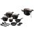 Berlinger Haus Black Rose Collection 15 részes edénykészlet márvány bevonattal BH-8234 