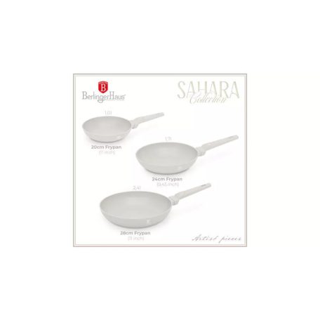 Berlinger Haus Sahara Collection 3 db-os serpenyőkészlet titán bevonattal BH-8078