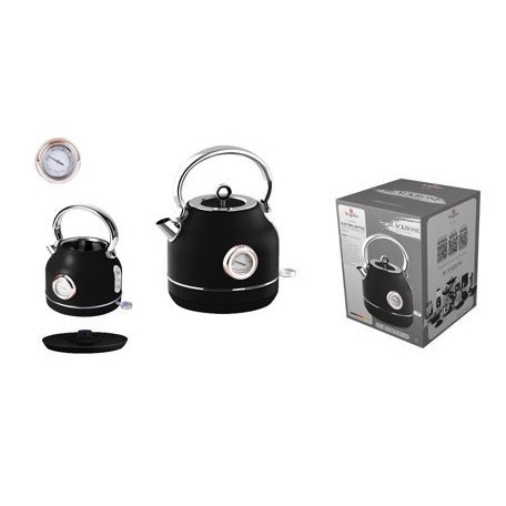 Berlinger Haus Black Rose Collection rozsdamentes acél elektromos vízforraló kanna hőfok kijelzővel BH-9513