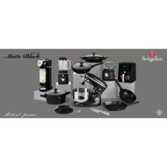   Berlinger Haus Matte Black Collection rozsdamentes acél séfkés, szegecselt BH-3128