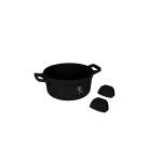 Berlinger Haus Black Rose Collection magas lábas titán bevonattal, fedővel  28 cm BH-7784
