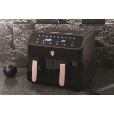 Berlinger Haus Black Rose Collection forró levegős sütő dupla 4+4 literes BH-9659