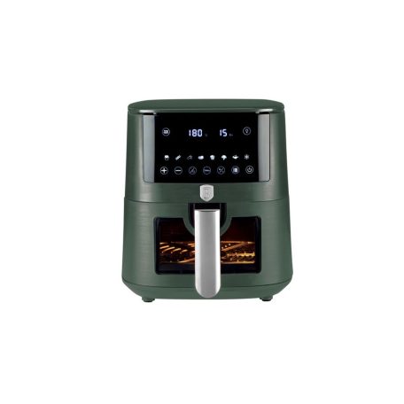 Berlinger Haus Matte Green Collection Air Fryer digitális forró levegős sütő átlátszó ablakkal 5 L BH-9709