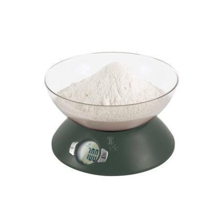 Berlinger Haus Matte Green Collection konyhai mérleg tálal  BH-9619 