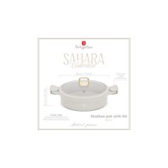   Berlinger Haus Sahara Collection lábas titán bevonattal, fedővel, levehető fogókkal 28 cm BH-7785