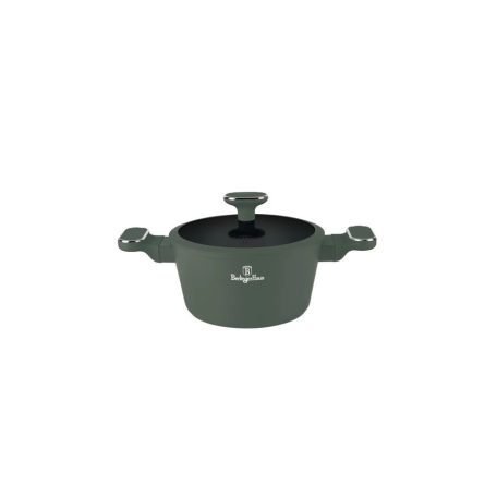 Berlinger Haus Matte Green Collection magas lábas titán bevonattal, fedővel  24 cm BH-8201