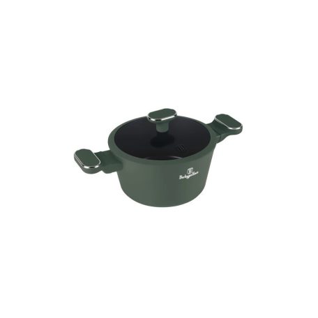 Berlinger Haus Matte Green Collection magas lábas titán bevonattal, fedővel 28 cm BH-8202