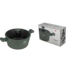Berlinger Haus Matte Green Collection magas lábas titán bevonattal, fedővel 28 cm BH-8202