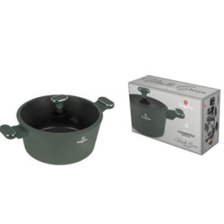Berlinger Haus Matte Green Collection magas lábas titán bevonattal, fedővel 28 cm BH-8202