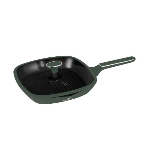 Berlinger Haus  Matte Green Collection Grill serpenyő fedővel  28 cm BH-8162 