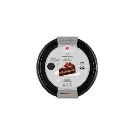 Berlinger Haus Matte Green Collection kapcsos kerek tortaforma titán bevonattal, alátéttel BH-7936 