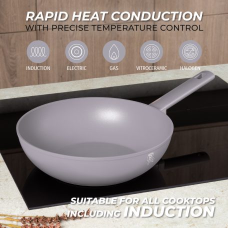 Berlinger Haus Taupe Collection Wok 28 cm BH-8093 