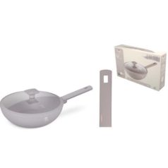 BH-8094 WOK+FEDŐ 28 CM TAUPE