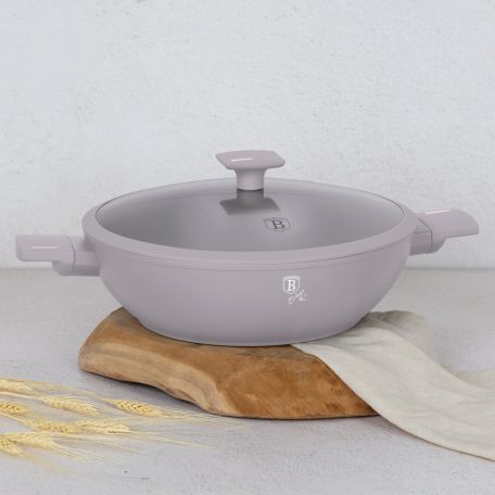 Berlinger Haus Taupe Collection wok titán bevonattal, fedővel  30 cm BH-8095 