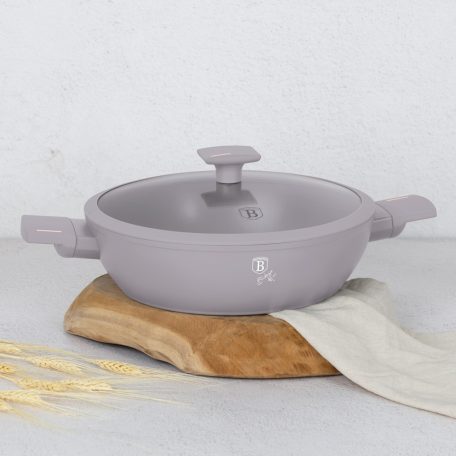 Berlinger Haus Taupe Collection alacsony lábas fedővel 3,8 L 28 cm BH-8098 