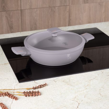 Berlinger Haus Taupe Collection alacsony lábas fedővel 3,8 L 28 cm BH-8098 