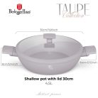 Berlinger Haus Taupe  Collection Alacsony lábas fedővel 30 cm 4,2 L BH-8099 