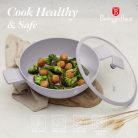 Berlinger Haus Taupe  Collection Alacsony lábas fedővel 30 cm 4,2 L BH-8099 