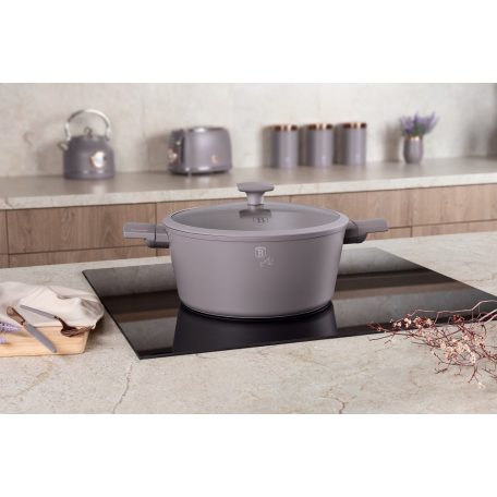 Berlinger Haus Taupe  Collection lábas fedővel 28 cm  6,1 L BH-8102  