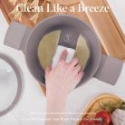 Berlinger Haus Taupe  Collection lábas fedővel 28 cm  6,1 L BH-8102  