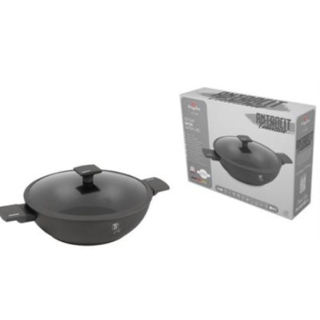 Berlinger Haus Antracit Collection Wok fedővel 30 CM BH-8125 