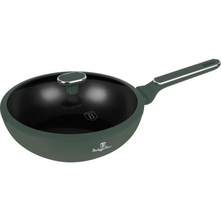 Berlinger Haus Matte Green Collection Wok fedővel 28 cm BH-8159 