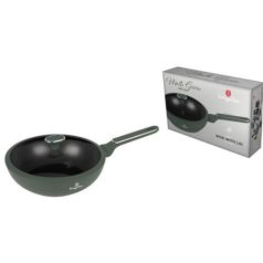   Berlinger Haus Matte Green Collection Wok fedővel 28 cm BH-8159 