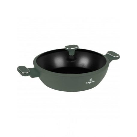 Berlinger Haus Matte Green Collection alacsony lábas fedővel 30 cm BH-8199 